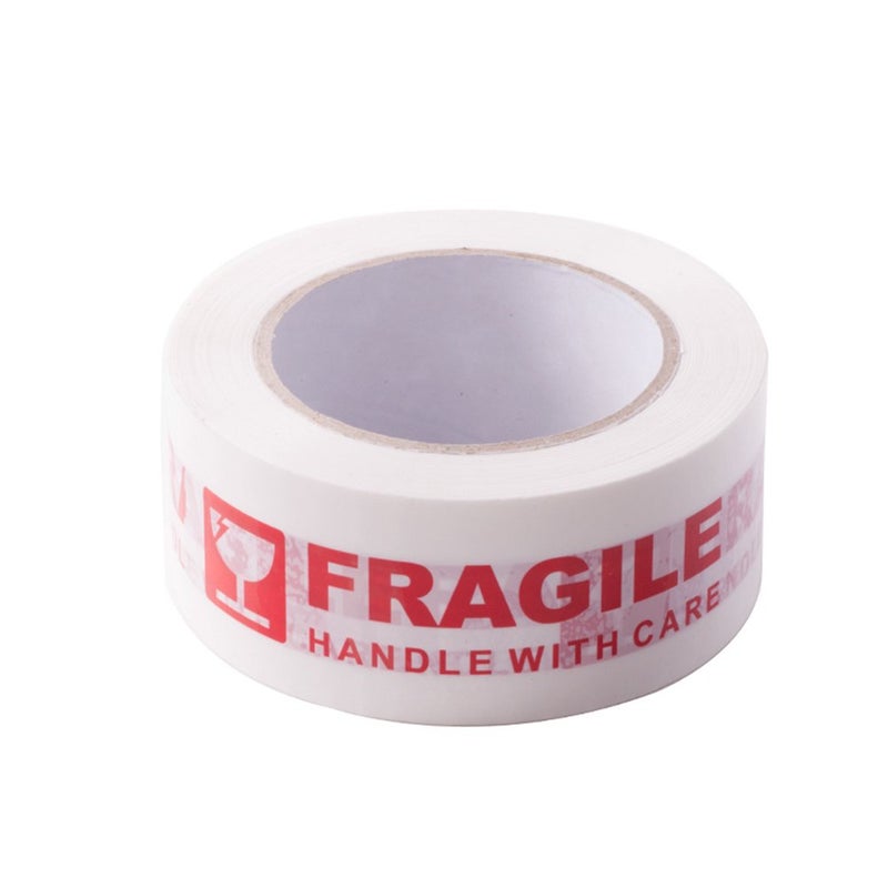 Agutape AGU Warning Fragile Tape-Handle with Care Packing Printing Tape-2 Inch x 330 Feet (110 Yards) -1 Roll - Image 1